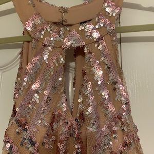 Rose Gold Sequined Dress